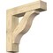 Ekena Millwork Funston Block Rough Sawn Bracket w/ Offset Brace, Douglas Fir, 8"W x 34"D x 34"H BKT0806X34X34FST05RDF - alternate 1